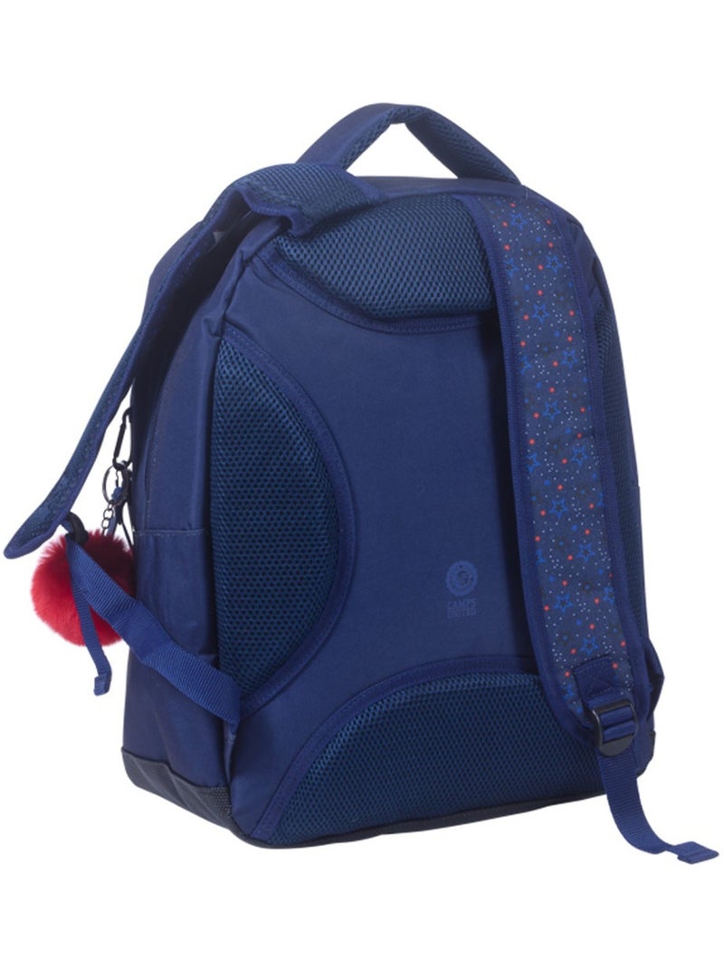 Mochila camps 42 cm 2 compartimentos y bolsillo delantero Azul marino - Kiabi