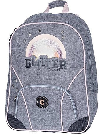 Mochila camps con purpurina 42 cm 2 compartimentos y bolsillo para portátil