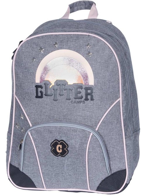 Mochila camps con purpurina 42 cm 2 compartimentos y bolsillo para portátil - Kiabi Mochila camps con purpurina 42 cm 2 compartimentos y bolsillo para portátil - Kiabi