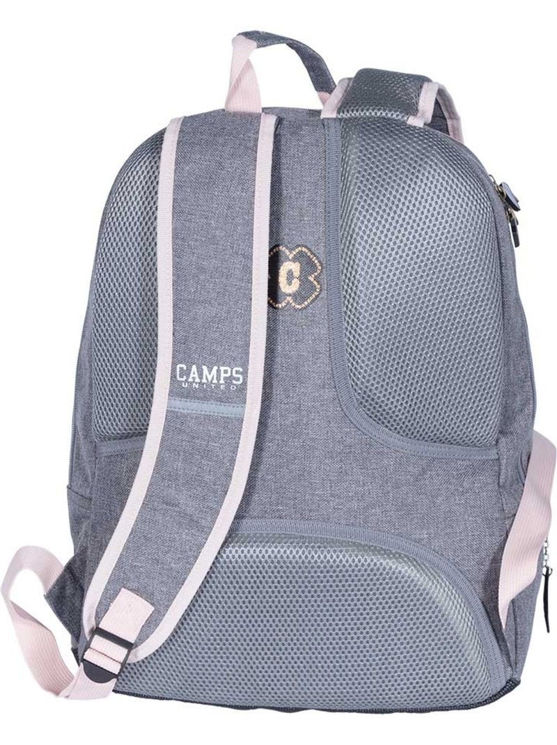 Mochila camps con purpurina 42 cm 2 compartimentos y bolsillo para portátil Gris - Kiabi