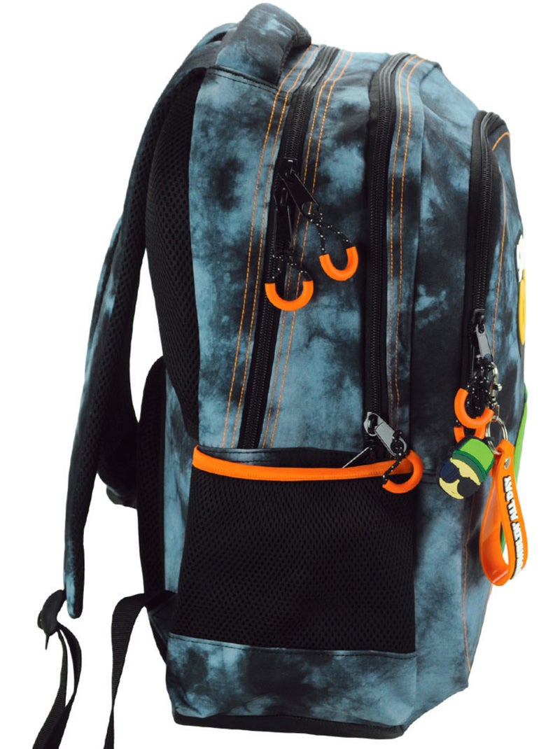 Mochila cmp 43 cm videojuego 2 compartimentos con cremallera y charms Azul - Kiabi