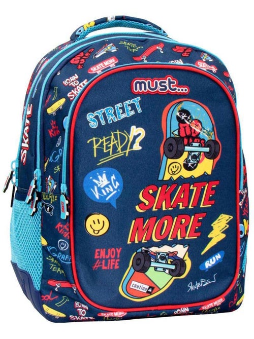 Mochila cmp de poliéster con motivos skate, resistente y acolchada - Kiabi Mochila cmp de poliéster con motivos skate, resistente y acolchada - Kiabi