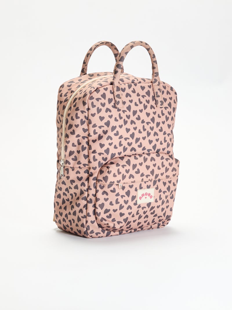 Mochila color block Marron - Kiabi
