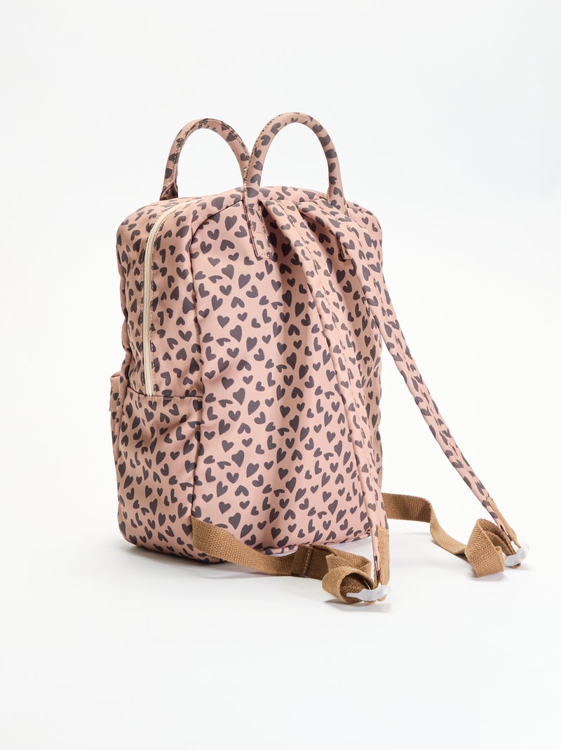 Mochila color block Marron - Kiabi