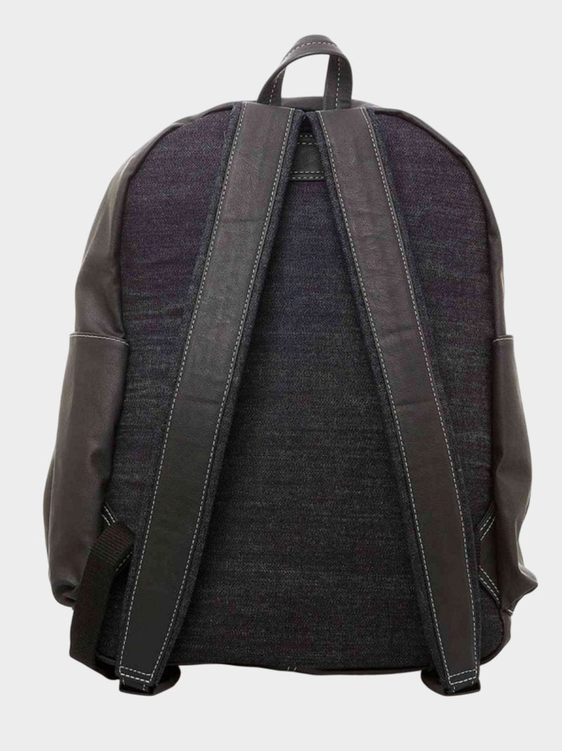 Mochila con cierre de cremallera Negro - Kiabi