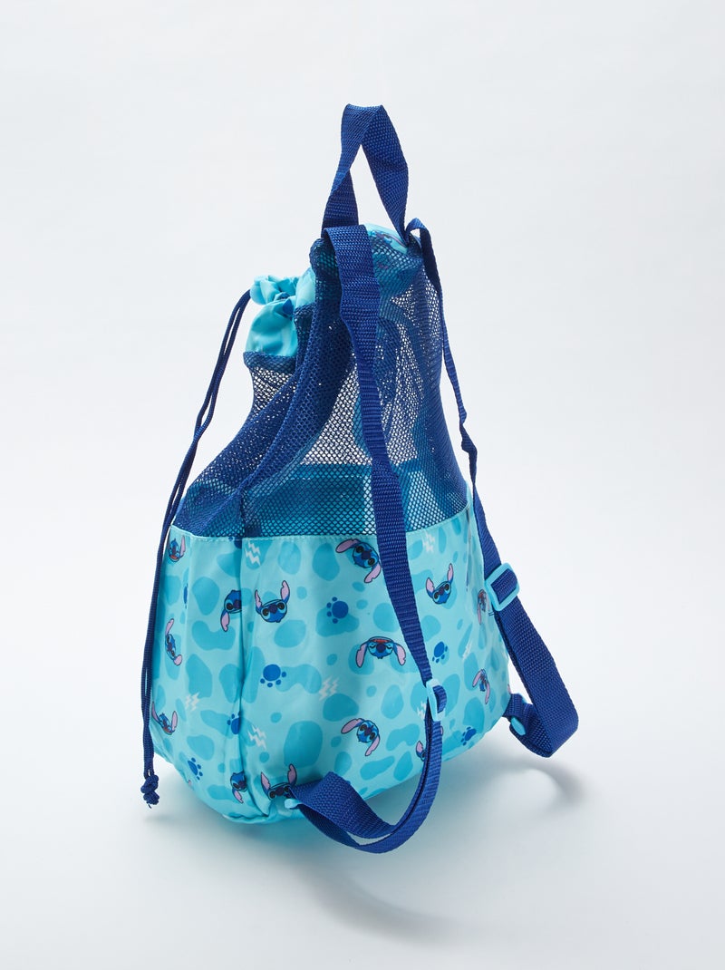 Mochila con cordones ajustables 'Stitch' 'Disney' azul - Kiabi