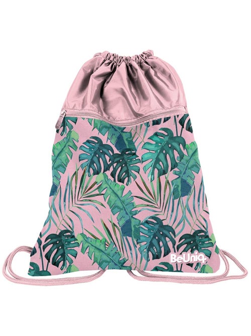 Mochila con cordones de natación 45 cm hojas tropicales – cmp - Kiabi