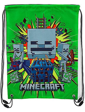 Mochila con cordones minecraft skeleton – 42 x 31 cm