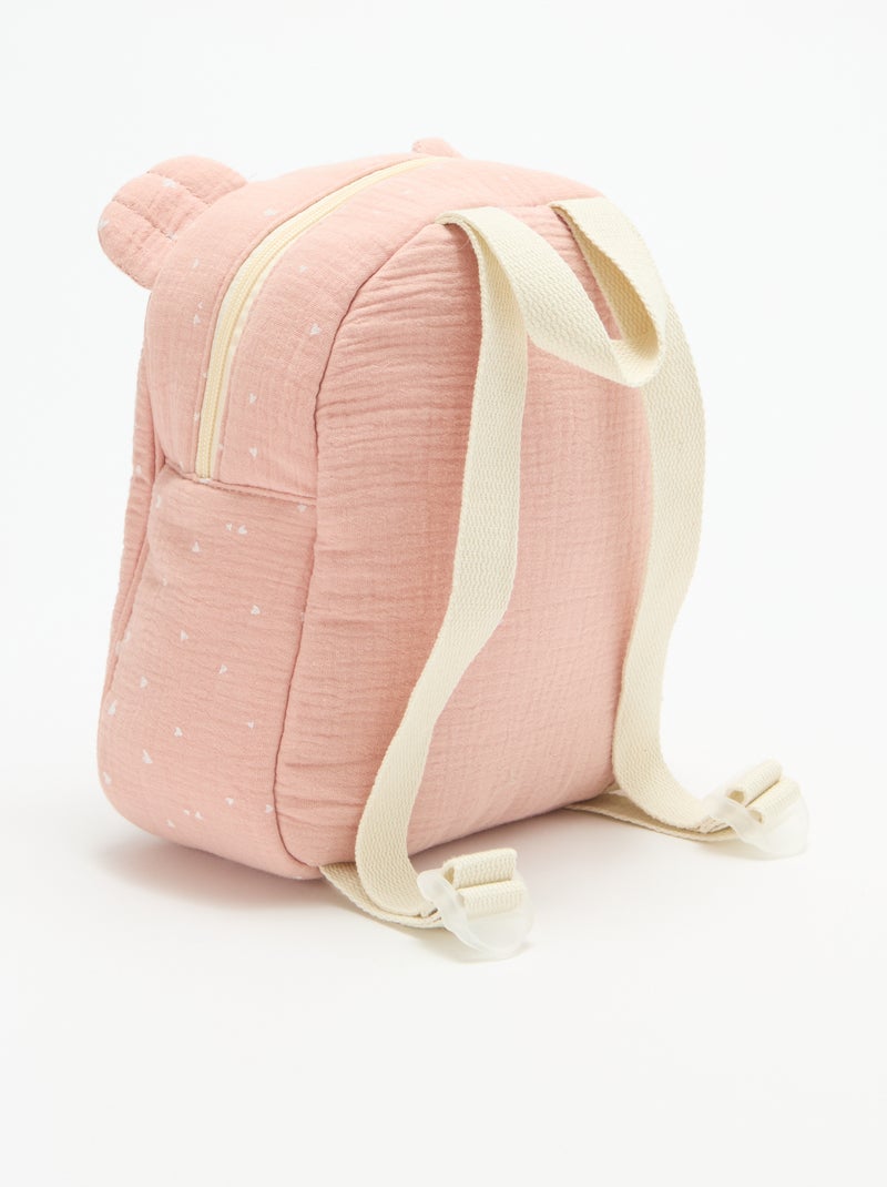 Mochila con diseño animado Rosa - Kiabi