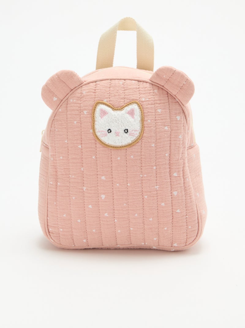 Mochila con diseño animado Rosa - Kiabi