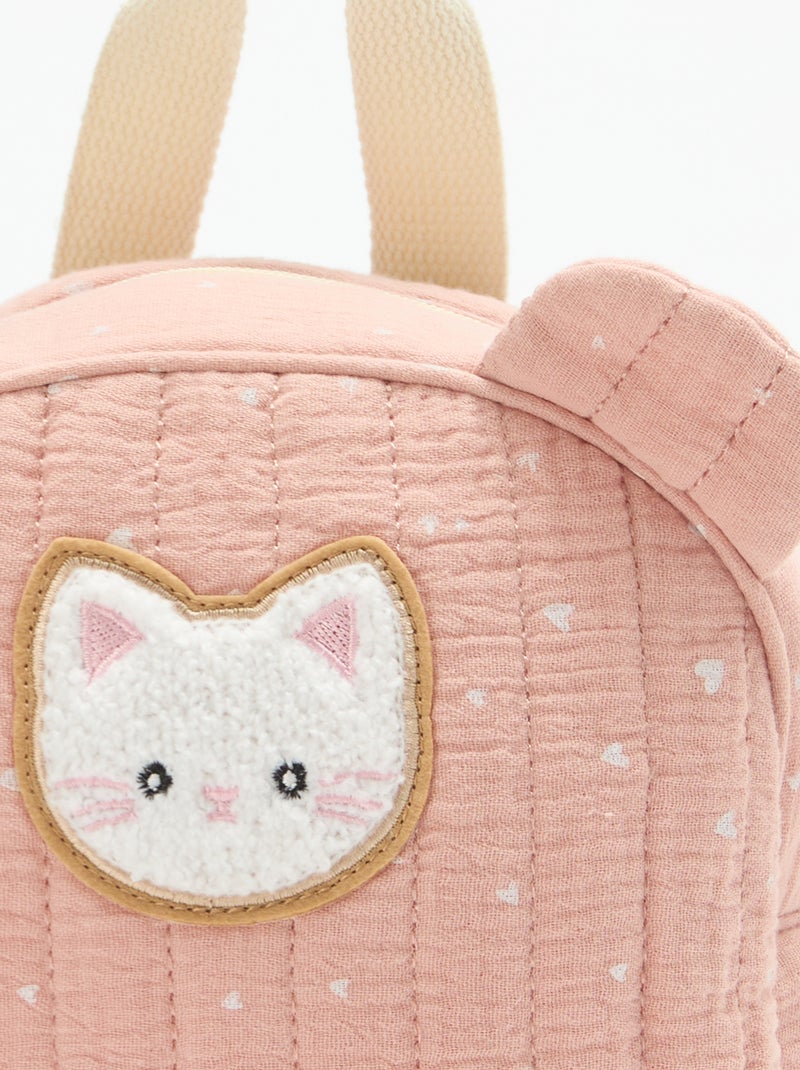 Mochila con diseño animado Rosa - Kiabi