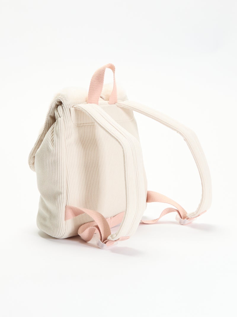 Mochila con diseño de animal y orejas Beige - Kiabi