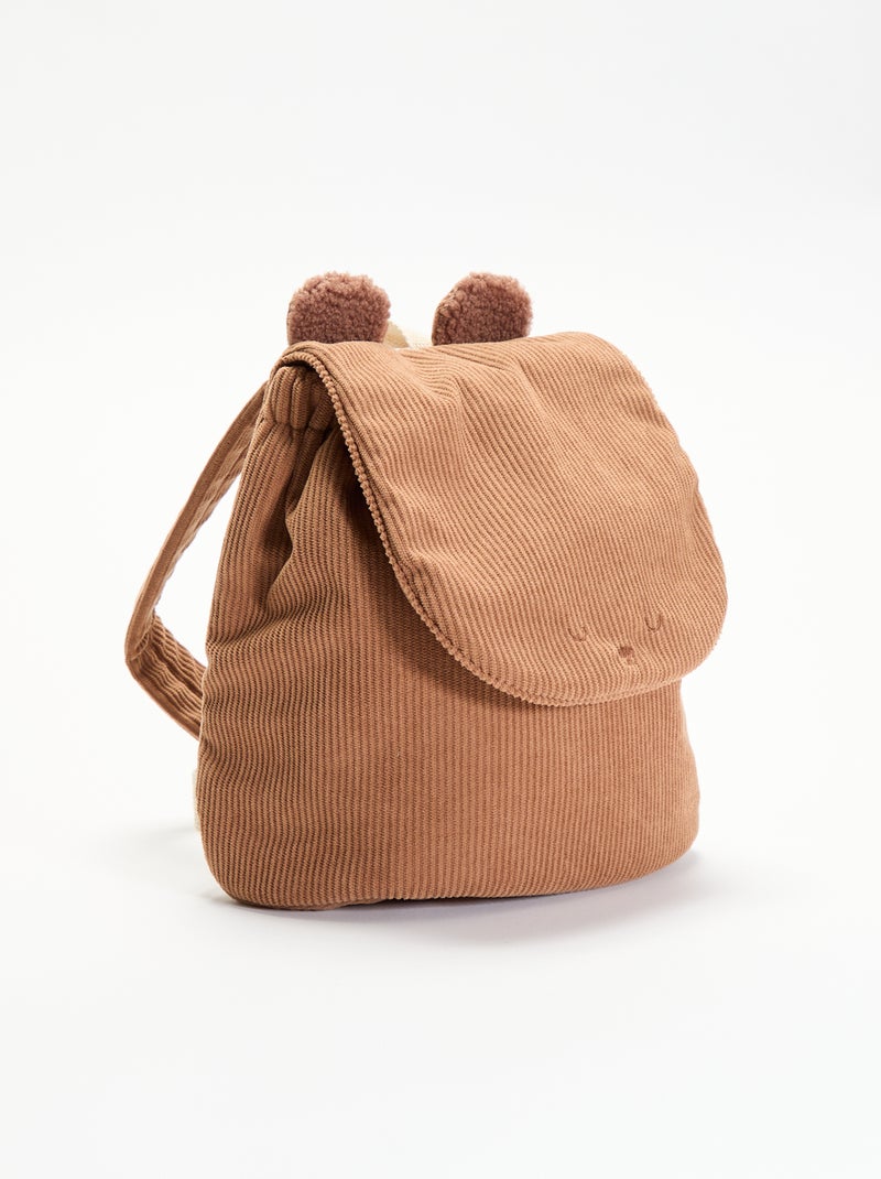 Mochila con diseño de animal y orejas Marron - Kiabi