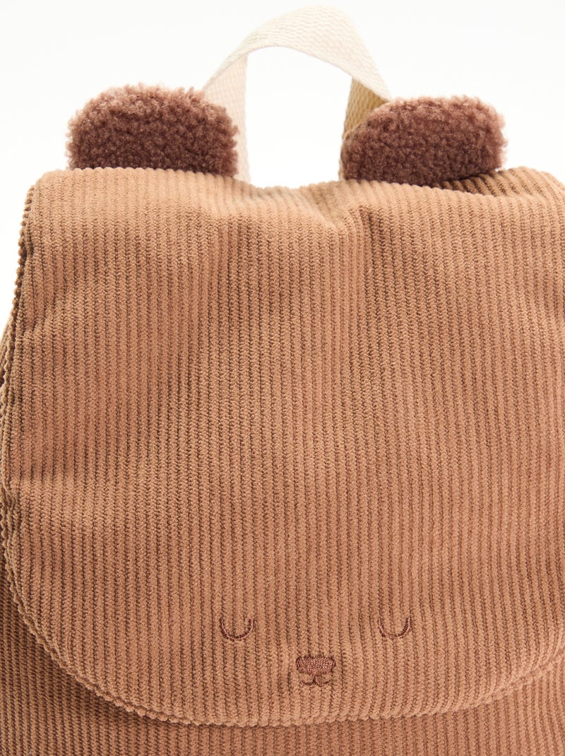 Mochila con diseño de animal y orejas Marron - Kiabi