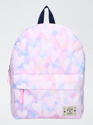 Mochila con estampado de 'corazones'