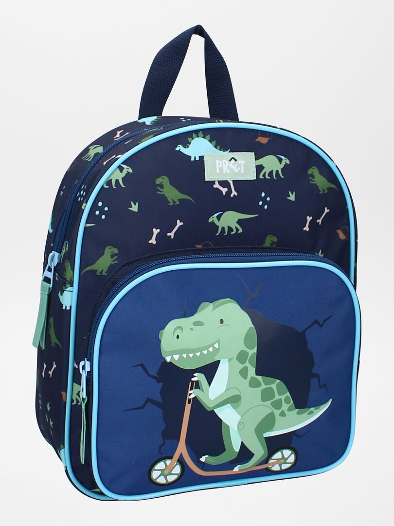 Mochila con estampado de dinosaurios azul - Kiabi