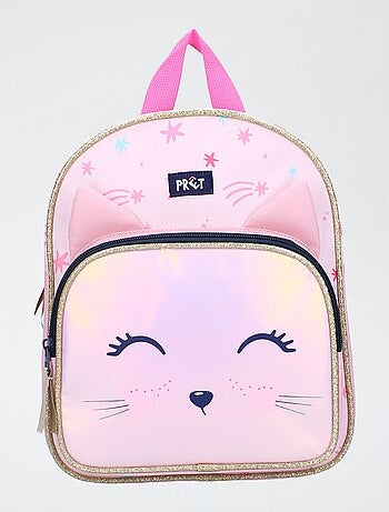 Mochila con estampado de gato