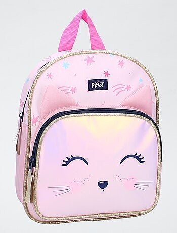 Mochila con estampado de gato