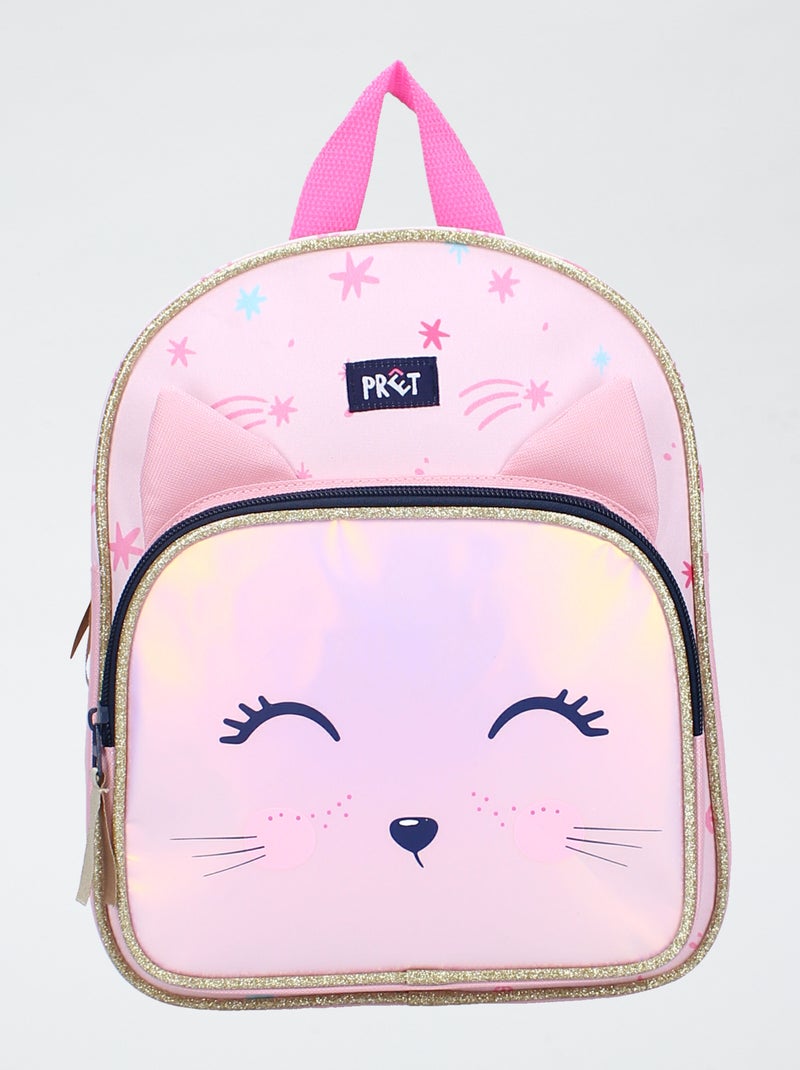Mochila con estampado de gato Rosa - Kiabi