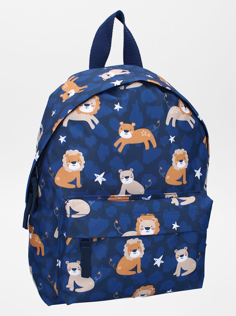 Mochila con estampado de selva azul - Kiabi
