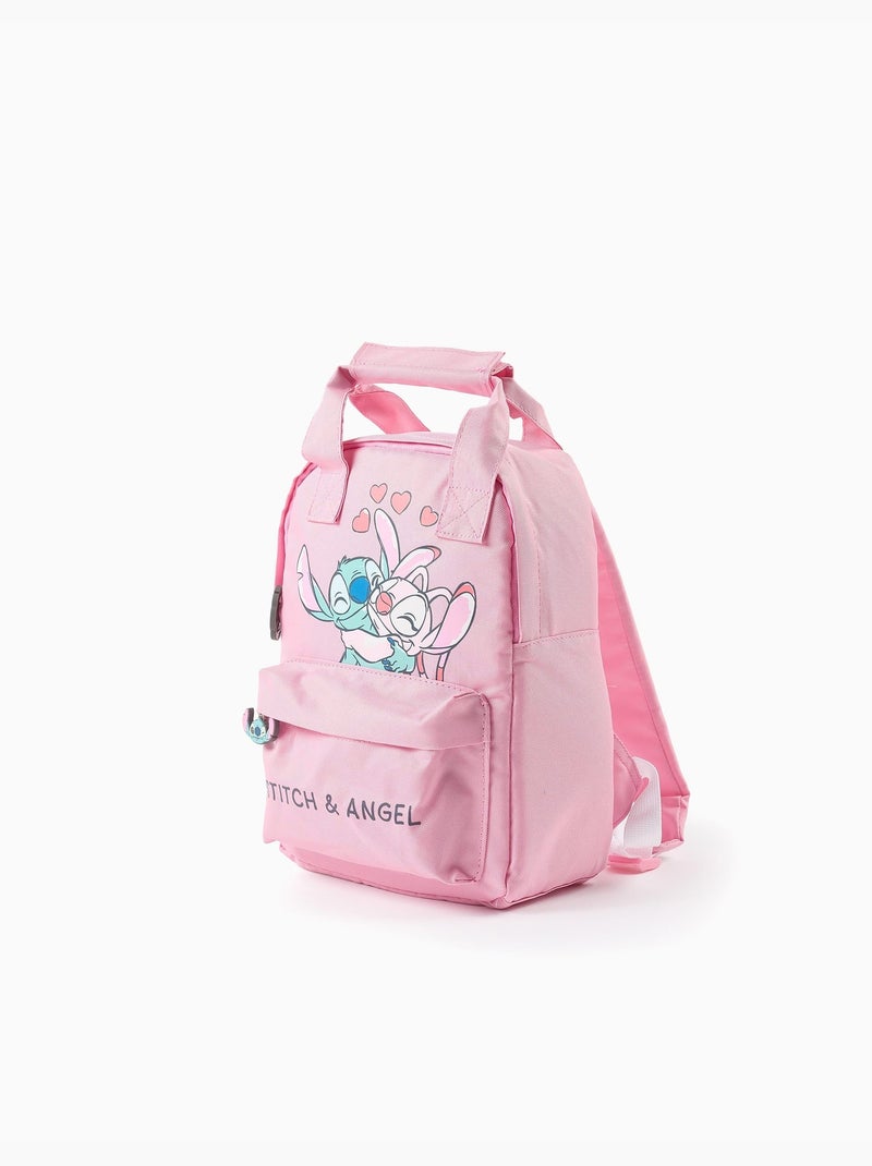 Mochila con estampado de Stitch y Angel Rosa - Kiabi