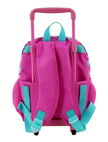 Mochila con ruedas - efecto brillante 3d - barbie licencia oficial