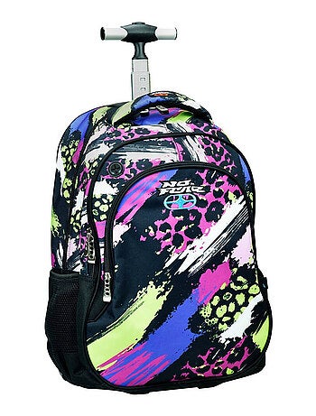 Mochila con ruedas - estampado street art - no fear