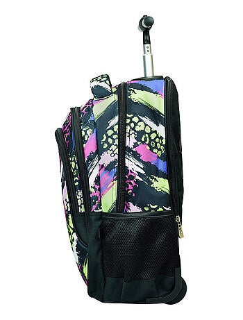 Mochila con ruedas - estampado street art - no fear