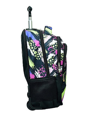 Mochila con ruedas - estampado street art - no fear