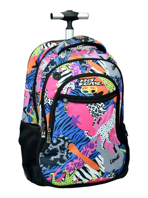 Mochila con ruedas - motivo savane - no fear - Kiabi Mochila con ruedas - motivo savane - no fear - Kiabi