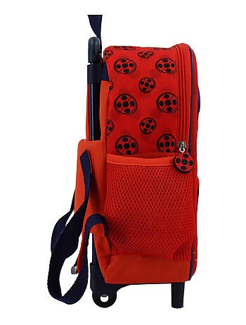 Mochila con ruedas 3d miraculous: las aventuras de ladybug práctica