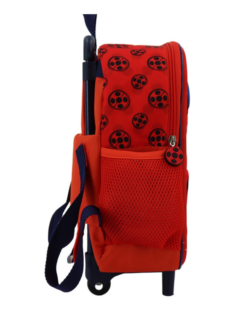 Mochila con ruedas 3d miraculous: las aventuras de ladybug práctica Rojo - Kiabi