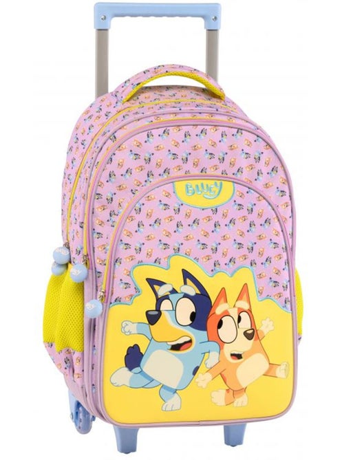 Mochila con ruedas 44 cm bluey stickers lote de 2 – 2 compartimentos - Kiabi