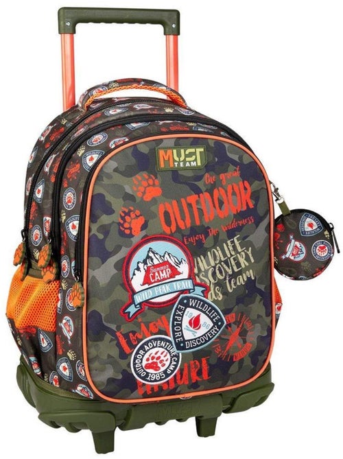 Mochila con ruedas 45 cm 3 compartimentos con cremallera outdoor - cmp - Kiabi Mochila con ruedas 45 cm 3 compartimentos con cremallera outdoor - cmp - Kiabi