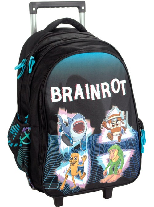 Mochila con ruedas 46 cm brainrot cmp 2 compartimentos con cremallera - Kiabi