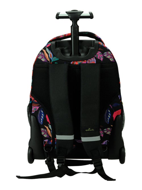 Mochila con ruedas 48 cm - estampado flores - hallmark de alta gama - Kiabi