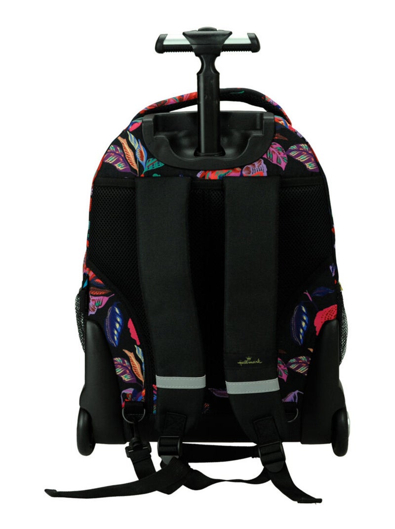 Mochila con ruedas 48 cm - estampado flores - hallmark de alta gama Multicolor - Kiabi