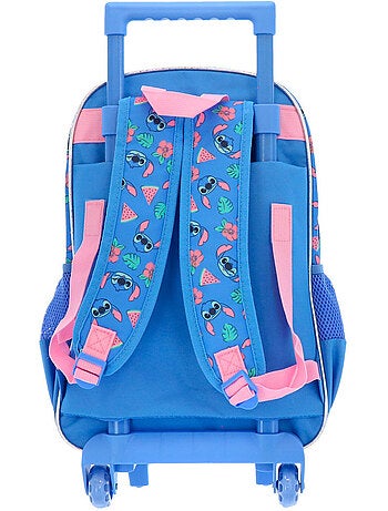 Mochila con ruedas 48 cm lilo y stitch stitch happy 2 compartimentos