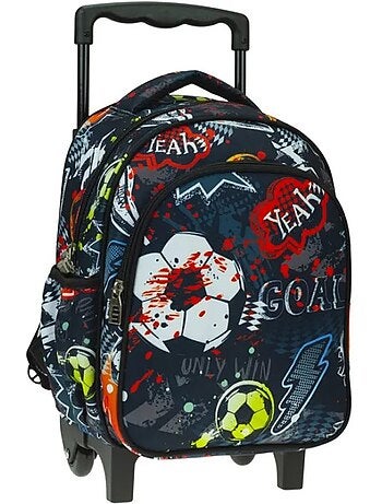 Mochila con ruedas back me up motivo football 30 cm infantil