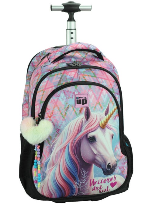 Mochila con ruedas – back me up pastel 2 compartimentos – 48 cm - Kiabi Mochila con ruedas – back me up pastel 2 compartimentos – 48 cm - Kiabi