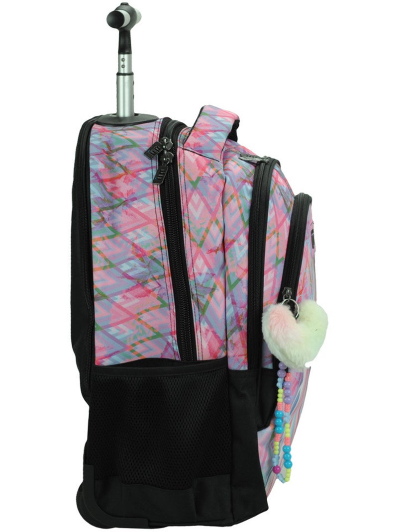 Mochila con ruedas – back me up pastel 2 compartimentos – 48 cm Multicolor - Kiabi