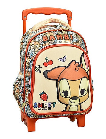 Mochila con ruedas bambi disney 30 cm trolley infantil