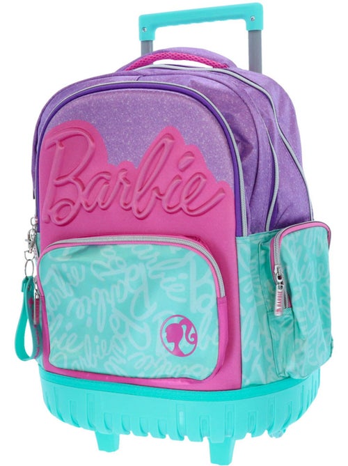Mochila con ruedas barbie 4 ruedas con purpurina 46 cm - Kiabi Mochila con ruedas barbie 4 ruedas con purpurina 46 cm - Kiabi