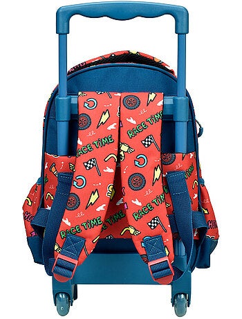 Mochila con ruedas cars de poliéster estampado