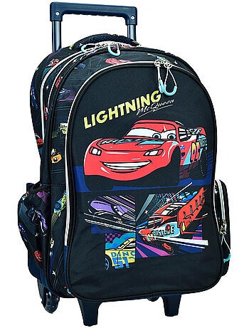 Mochila con ruedas cars rayo mcqueen 44 cm - trolley escolar