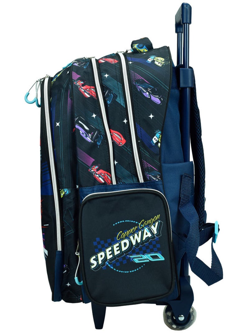 Mochila con ruedas cars rayo mcqueen 44 cm - trolley escolar Negro/Rojo/Amarillo - Kiabi