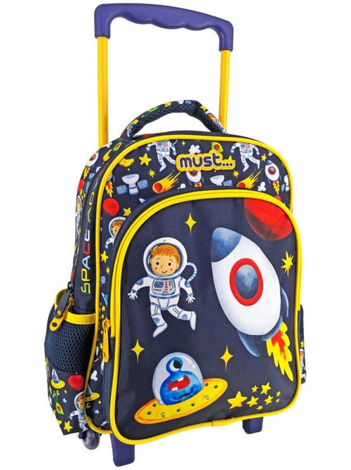 Mochila con ruedas cmp estampado espacial alien de tejido - Kiabi Mochila con ruedas cmp estampado espacial alien de tejido - Kiabi