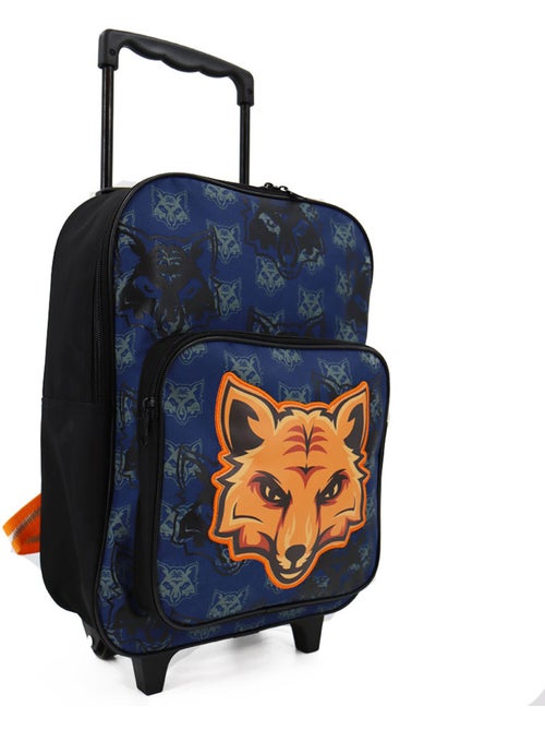 Mochila con ruedas cmp estampado zorro en tejido - Kiabi Mochila con ruedas cmp estampado zorro en tejido - Kiabi