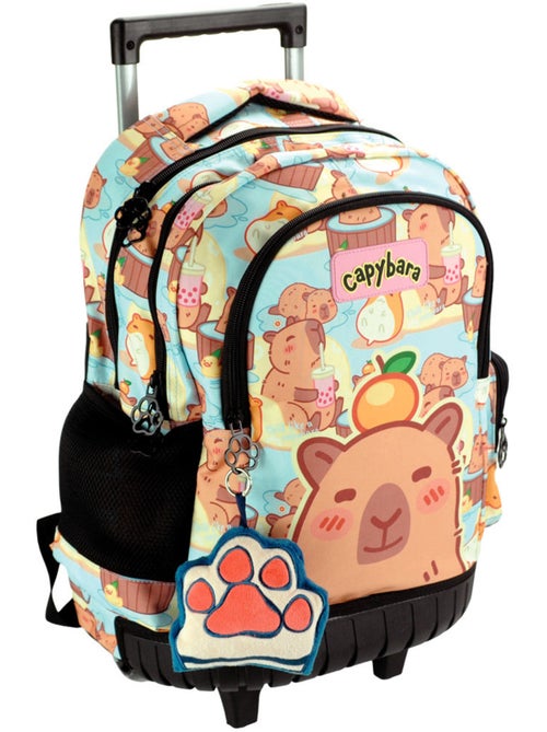 Mochila con ruedas cmp motivo capibara 46 cm asas telescópicas - Kiabi
