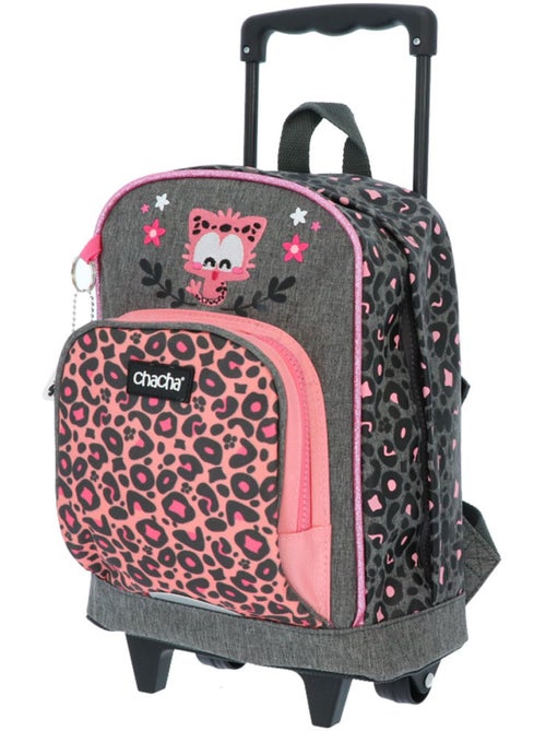 Mochila con ruedas con estampado de leopardo - Kiabi Mochila con ruedas con estampado de leopardo - Kiabi